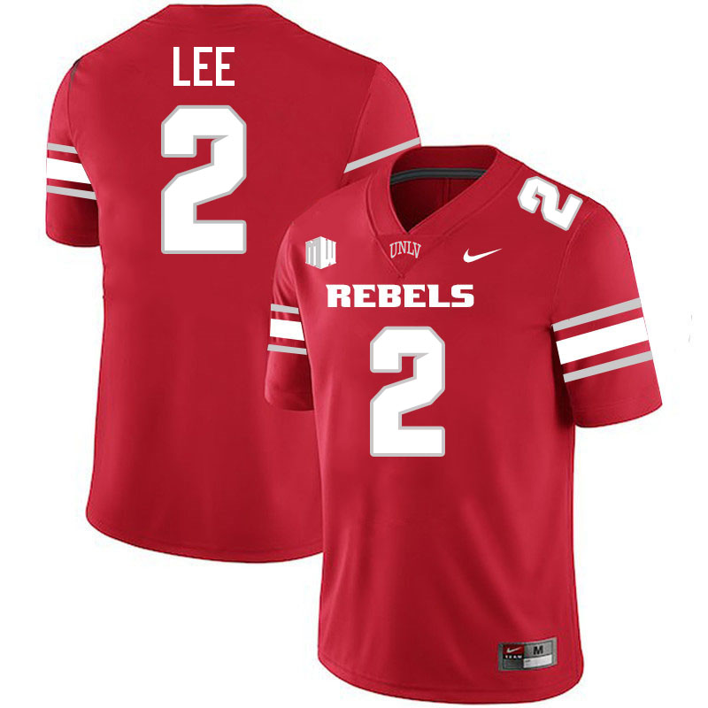 #2 Keyvone Lee UNLV Rebels College Football Jersey Stitched-Scarlet